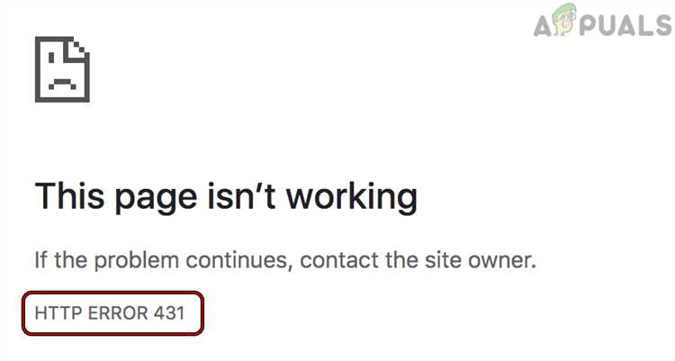 Как исправить код ошибки HTTP Error 431 в Google Chrome?