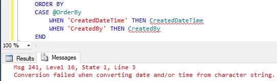 Как исправить ошибку ‘Conversion Failed when Converting Date andor Time from Character String’ Error?