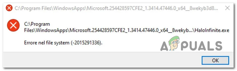 Как исправить ошибку файловой системы Halo Infinite (-2015291336)