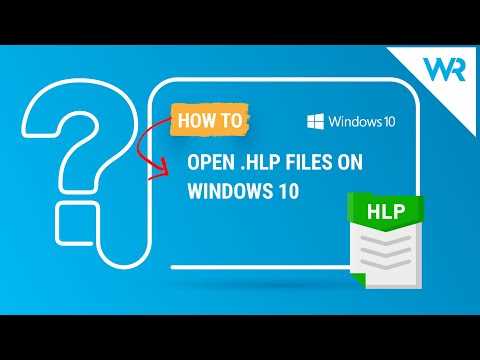 Открытие.HLP-файлов в Windows 10